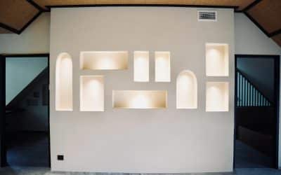 Réalisation de niches placo au Parc des Pyrénées